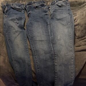 Forever 21 Women's Skinny Jeans - Dark Blue